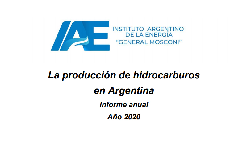 Informe anual de hidrocarburos| Año 2020