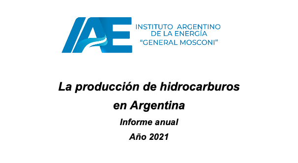 Informe anual de hidrocarburos| Año 2021