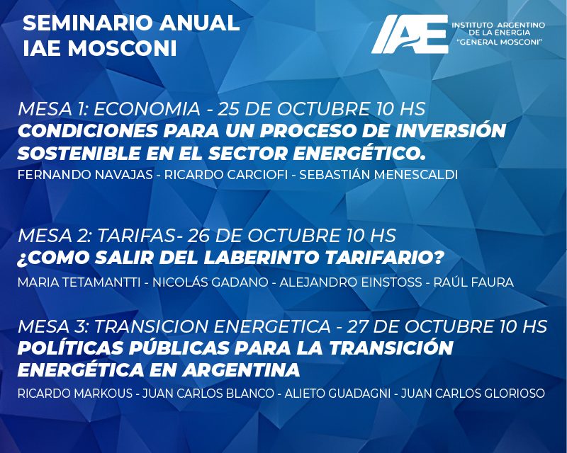Seminario Anual IAE Mosconi 2022