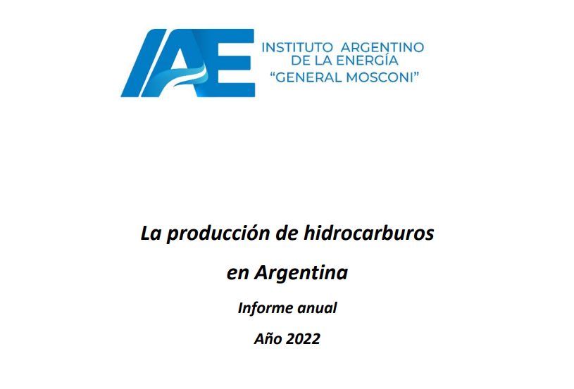 Informe anual de hidrocarburos| Año 2022